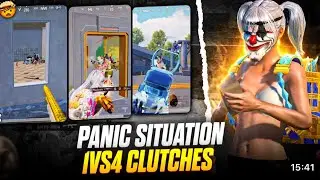 😱New Mode Game Play / Panic Situation 1v4 clutches 😱#bgmi #newmode #newupdate