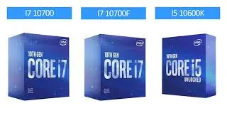 i7 10700 vs i7 10700F vs i5 10600K - RTX 3060 - Gaming Comparison