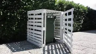 Come costruire un copri bidone in pallet