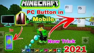 Minecraft PC💻 Button in mobile | F1, F5, Q Button on Minecraft PE | Java button  | in Hindi | 2021