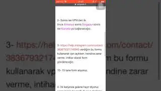 10 Dakkikada İnstagram Hesabı Kapatma