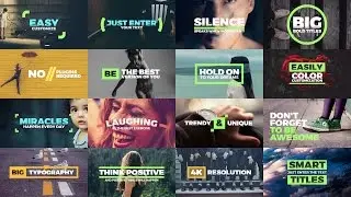 Fresh Titles - Auto-Resizing Animated Typography Text Pack | After Effects Template