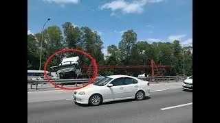 Kemalangan di highway ELITE menghala ke KLIA - 13 April 2018