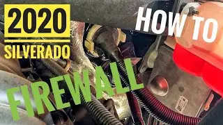 HOW TO Run a Wire through your 2020 Chevrolet Silverado 1500 Firewall (THE EASY WAY)