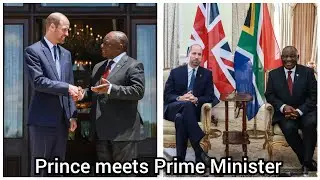 Prince William meets with the South African President! But what was it all about?