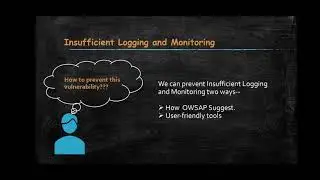 OWASP top 10:Insufficient Logging & Monitoring