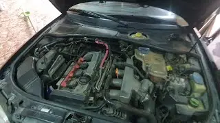 Audi A4 Quattro// Замена заднего амортизатора, рулевого наконечника и ремней