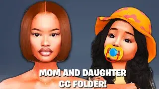 HURRY! THE BEST MOM AND DAUGHTER CC FOLDER OF 2024 OMG 😳😏| CC Folder & SIM DOWNLOAD