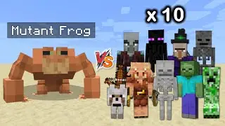 Mutant Frog vs every mob x10 - Mutant Frog vs all mobs 1v10