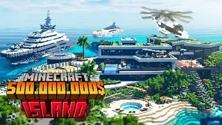 I built a $500M MEGA MANSION in MINECRAFT (FREE DOWNLOAD)