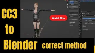 how to import cc3 character in blender using cc3 addon || 100% correct way to import