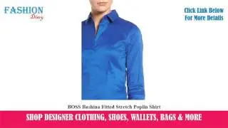 ★★★ BOSS Bashina Fitted Stretch Poplin Shirt ★★★