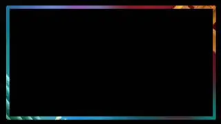 Neon frame black screen video |black screen glowing video