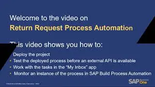 SAP Business One Web Client: Return Request Workflow Automation