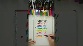the #swatches of snowman #brushpen part 1