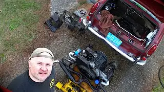 ASMR - VW Type-3 Engine Removal - Loose Cylinder Heads