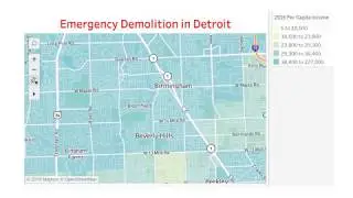 25) Per Capita Income and Emergency Demolition in Detroit
