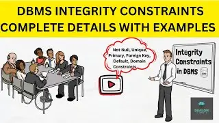 Lec-3 Entity Integrity constraints in dbms with Examples | Domain, Referential Integrity, Key
