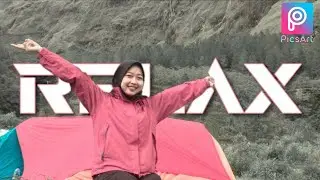 Cara Edit Text Di Belakang Object | PicsArt Editing