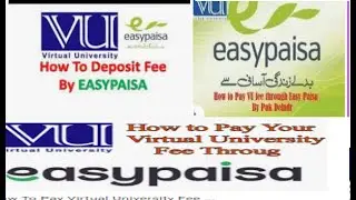how to pay virtual university fees by Easypaisa #virtualuniversity #vufees#easypasa
