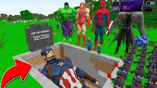 KAPTAN AMERİKA HÜZÜNLÜ ÖLÜMÜ 😱 - Minecraft
