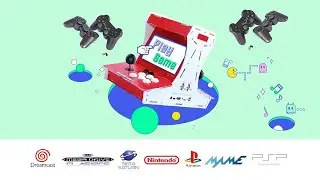 Mini bartop arcade double screen game console.