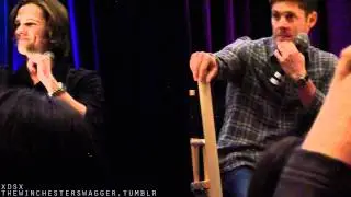 [TO con 2011] J2 panel 3 - Jensen brings cardboard tubes on stage LOL, hardest scene