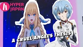 Vtuber Isla Coleman sings A Cruel Angel's Thesis from evangelion at hyper japan 2024
