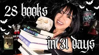28 books in 31 days | reread, rewrite, burn - may wrap up 🤠