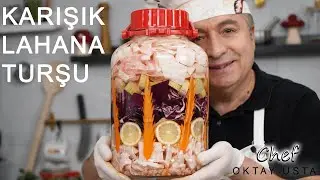 KARIŞIK LAHANA TURŞUSU ❗️Nasıl Yapılır? | Chef Oktay Usta