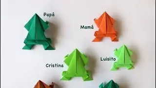 Как сделать Лягушку-Попрыгун из бумаги