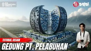 Ikn Terkini‼️Tutorial Desain Gedung PT.Pelabuhan Indonesia - Nusantara Arsitektur Ai