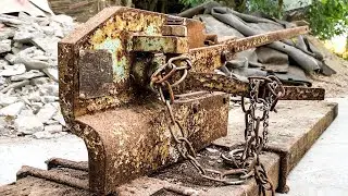 Restoration Old Rusty Hand Shear Machine | Restore Hand Cutter  Iron Shear Tool RestorationVR