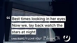 Una Rams - I Love You (Lyrics/ Lyric Video)