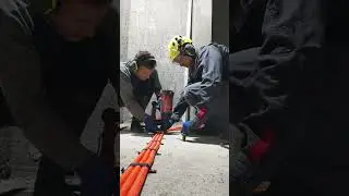 Монтаж электрики по полу 