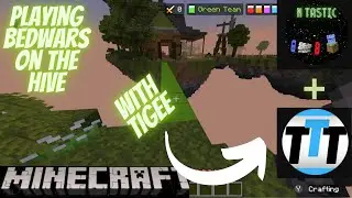 Playing bedwars on the Hive with Tigee from The Tigee Team