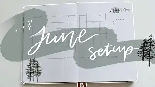 2021 June Bullet Journal Monthly Setup | LindseyScribbles