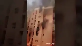 حريق في عمارة سكنية في الكويت