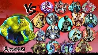 Shadow Fight 2 Hulk Vs All Bosses