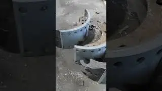 Наклепка накладок на колодки 