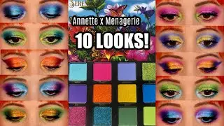 Annette x Menagerie Serenity palette - 10 Looks!