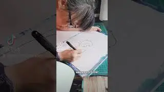Doing some inking. #illustrator #artist #artteacher