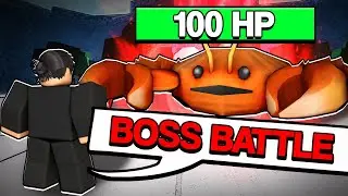 i BEAT The NEW CRAB BOSS BATTLE in The Strongest Battlegrounds..