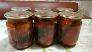 Закуска из баклажанов на зиму 
