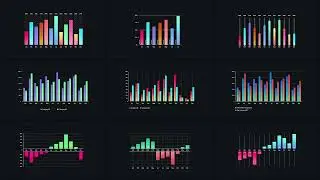Gradient Vertical Bar Infographics - Infographics | After Effect Template
