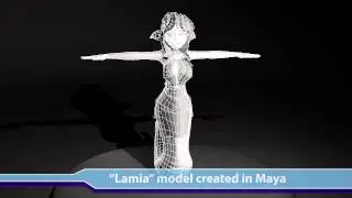 Lamia model turn around