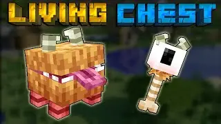 НОВЫЙ МОБ - ЖИВОЙ СУНДУК В МАЙНКРАФТ | ОБЗОР МОДА MINECRAFT Living Chest