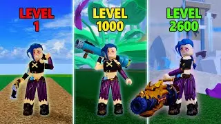 Noob to Pro Using Only Guns with Jinx in Blox Fruits! Level 1 to Max Level