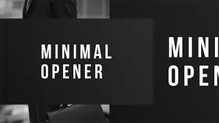 Minimal Opener | Premiere Pro Opener Templates