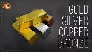 Realistic GOLD | SILVER | COPPER Materials in Blender EASILY